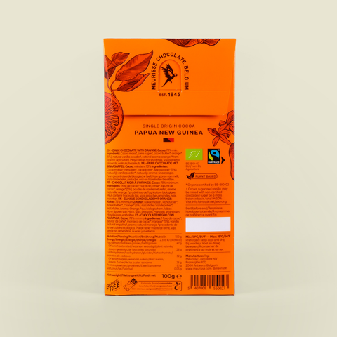 Pure chocolade met sinaasappel