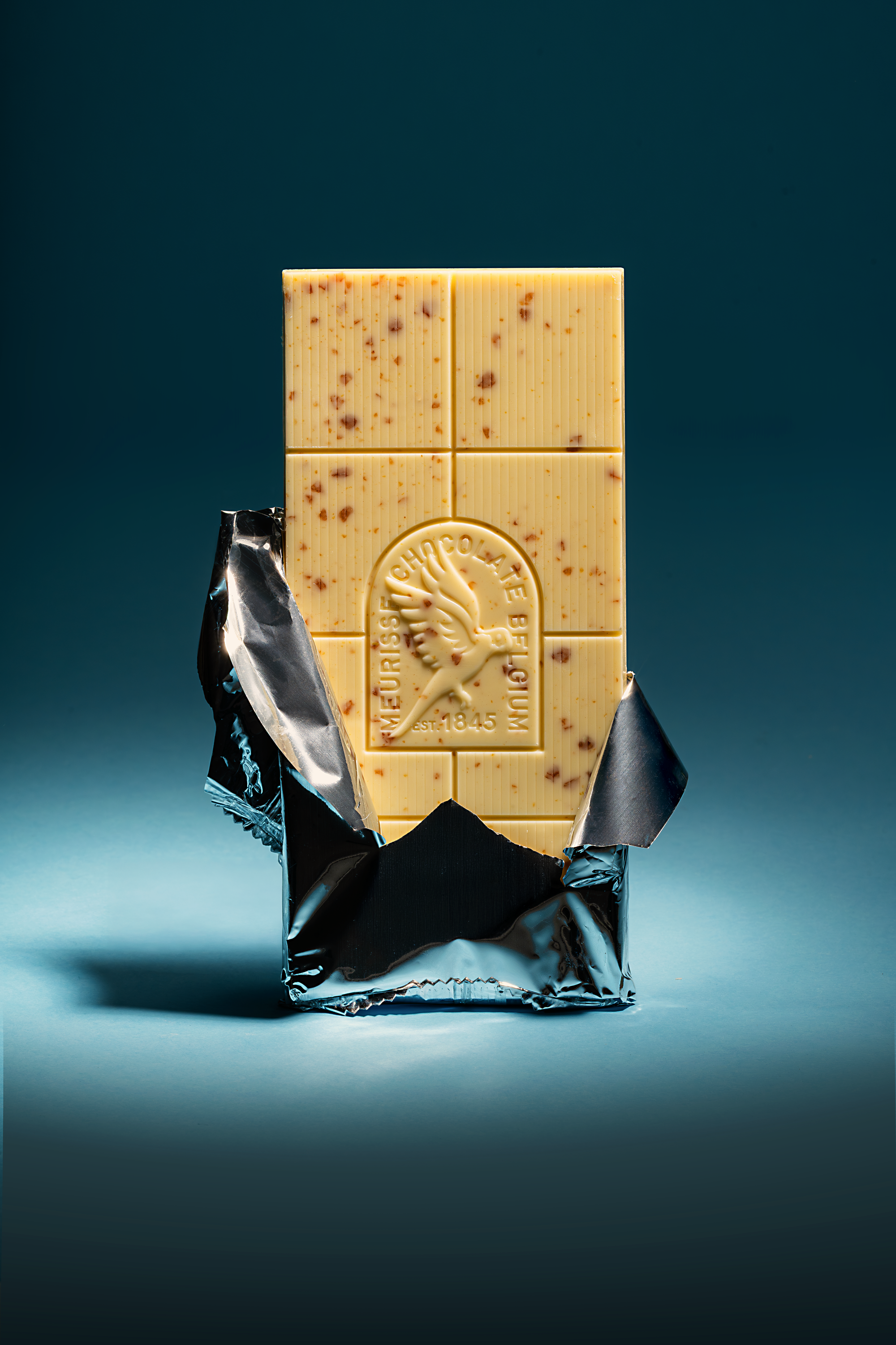 White Chocolate with Puffed Quinoa and Caramel