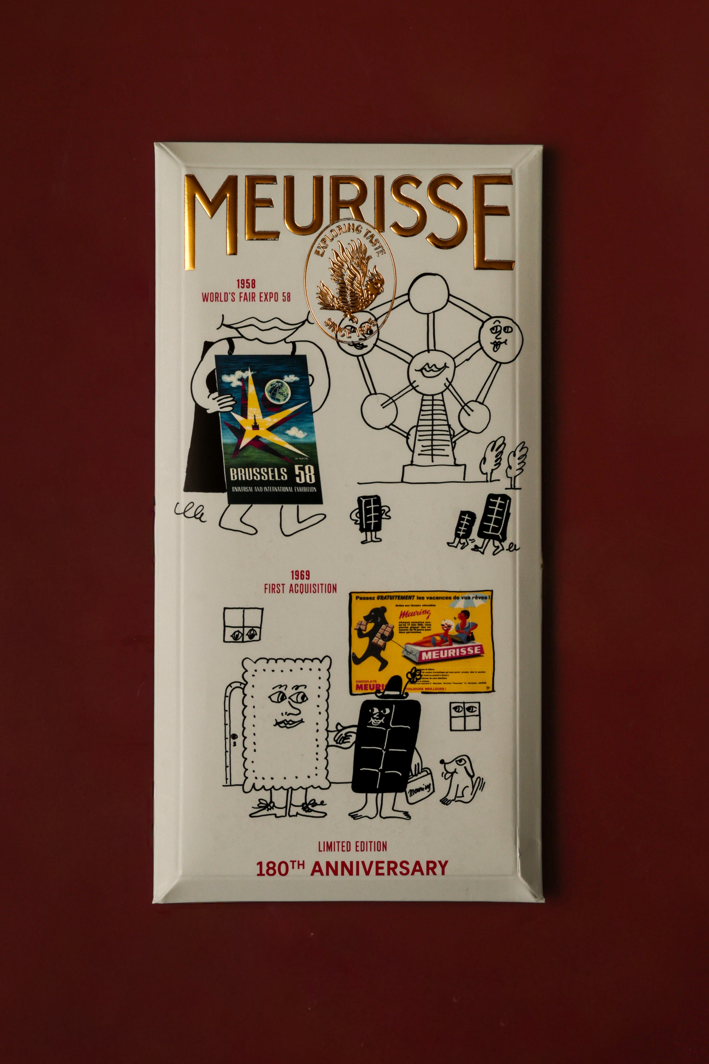 Box with 4 tablets 180 years limited edition