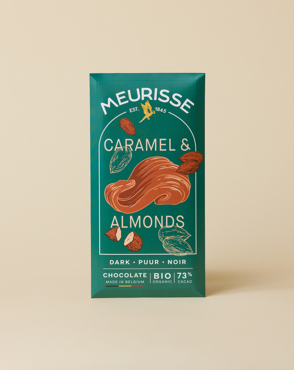 Dark chocolate with Caramelised Almonds
