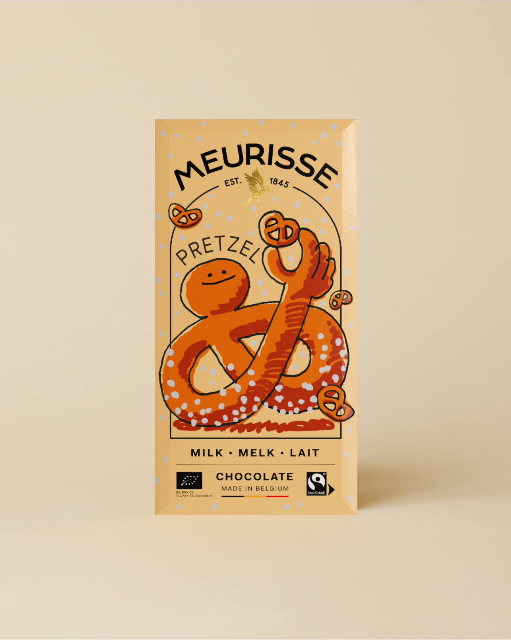 Milk chocolate with Pretzels